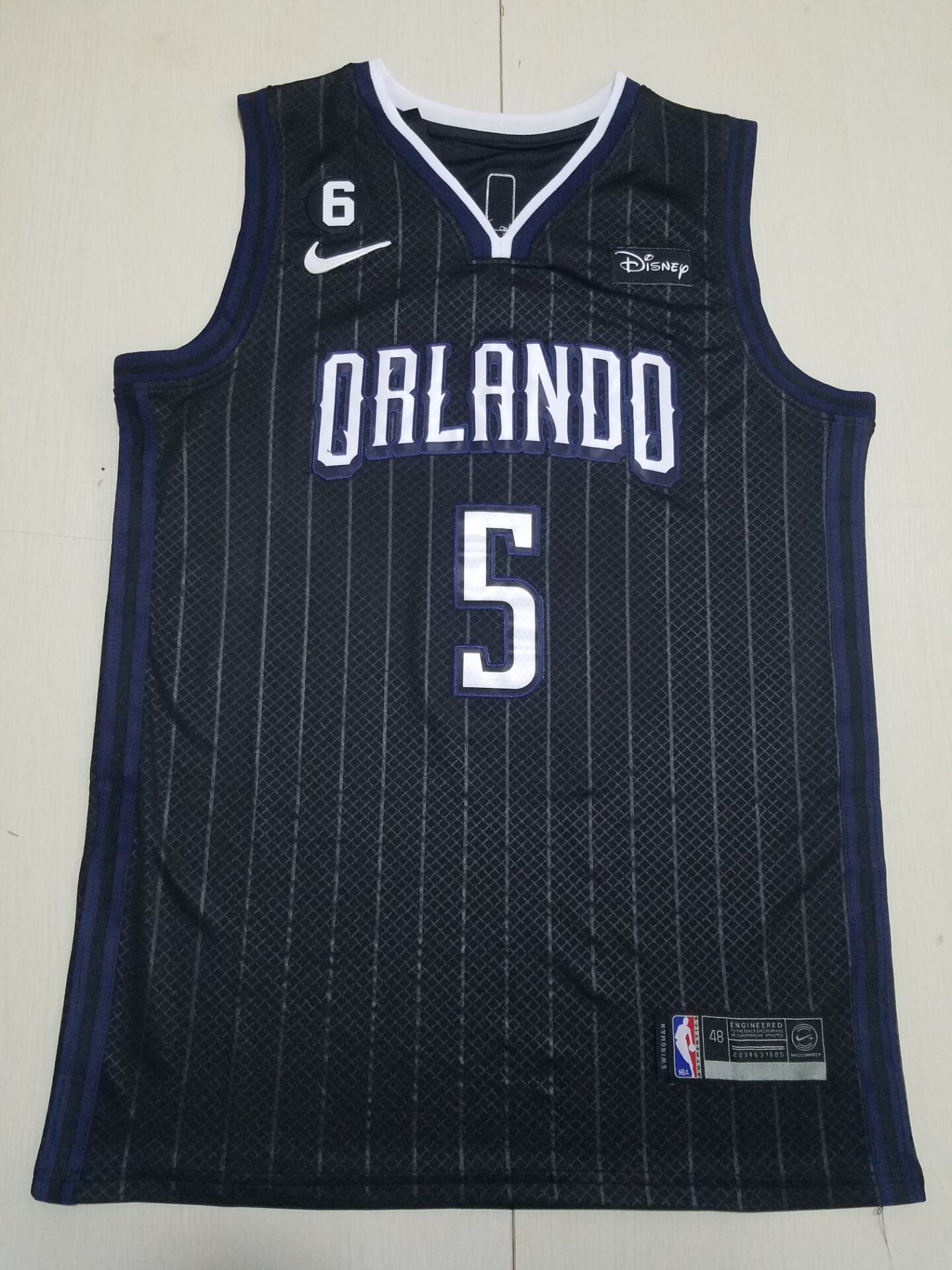Men Orlando Magic #5 Banchero Black City Edition 2022 Nike NBA Jersey->philadelphia 76ers->NBA Jersey